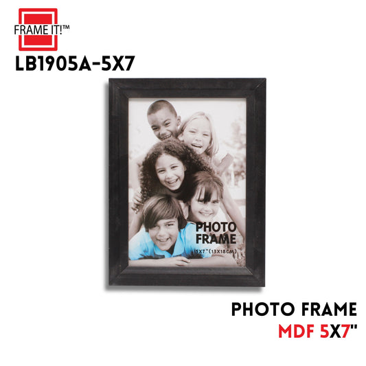 5X7" Mdf Photo Frame Black