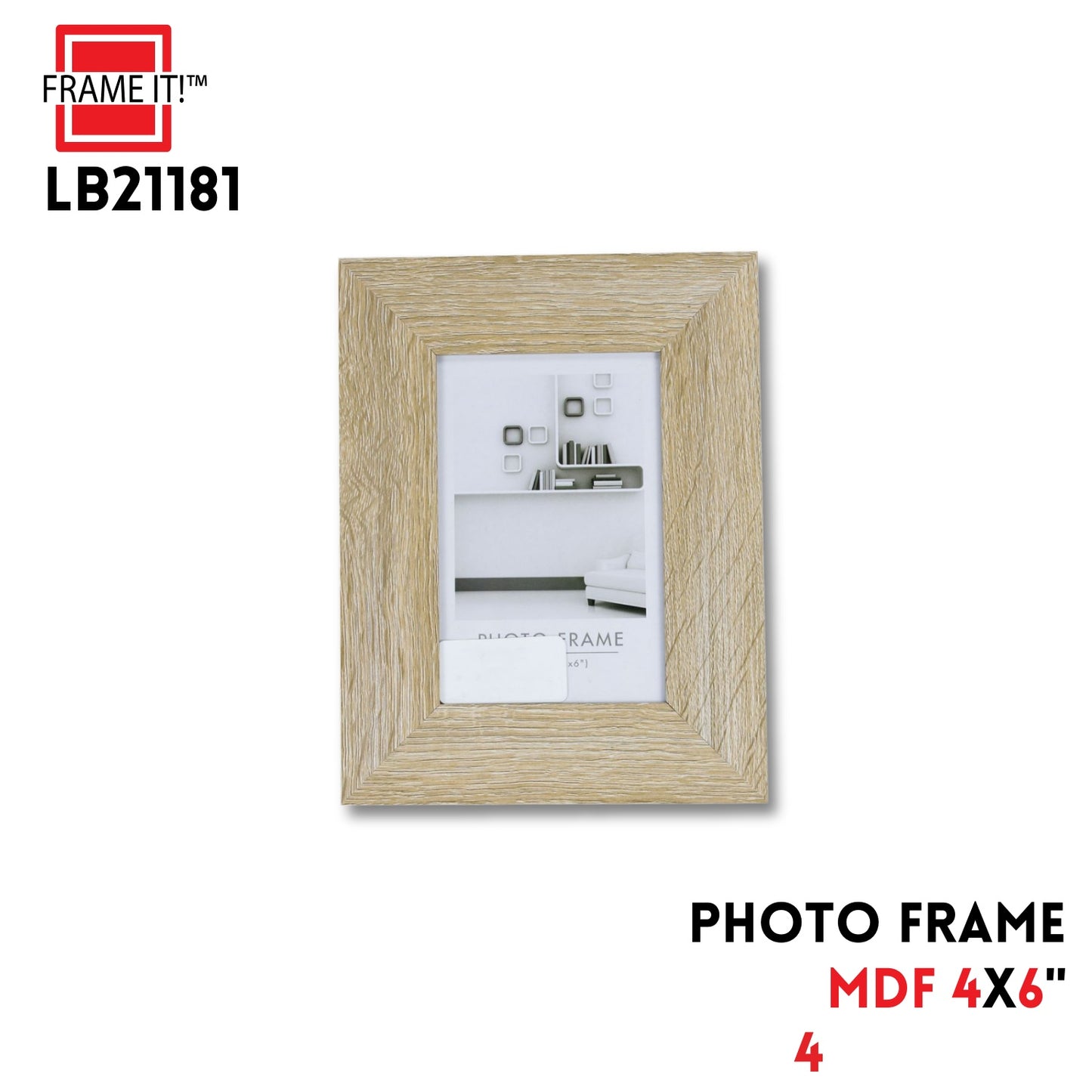 4x6 MDF Photo Frame