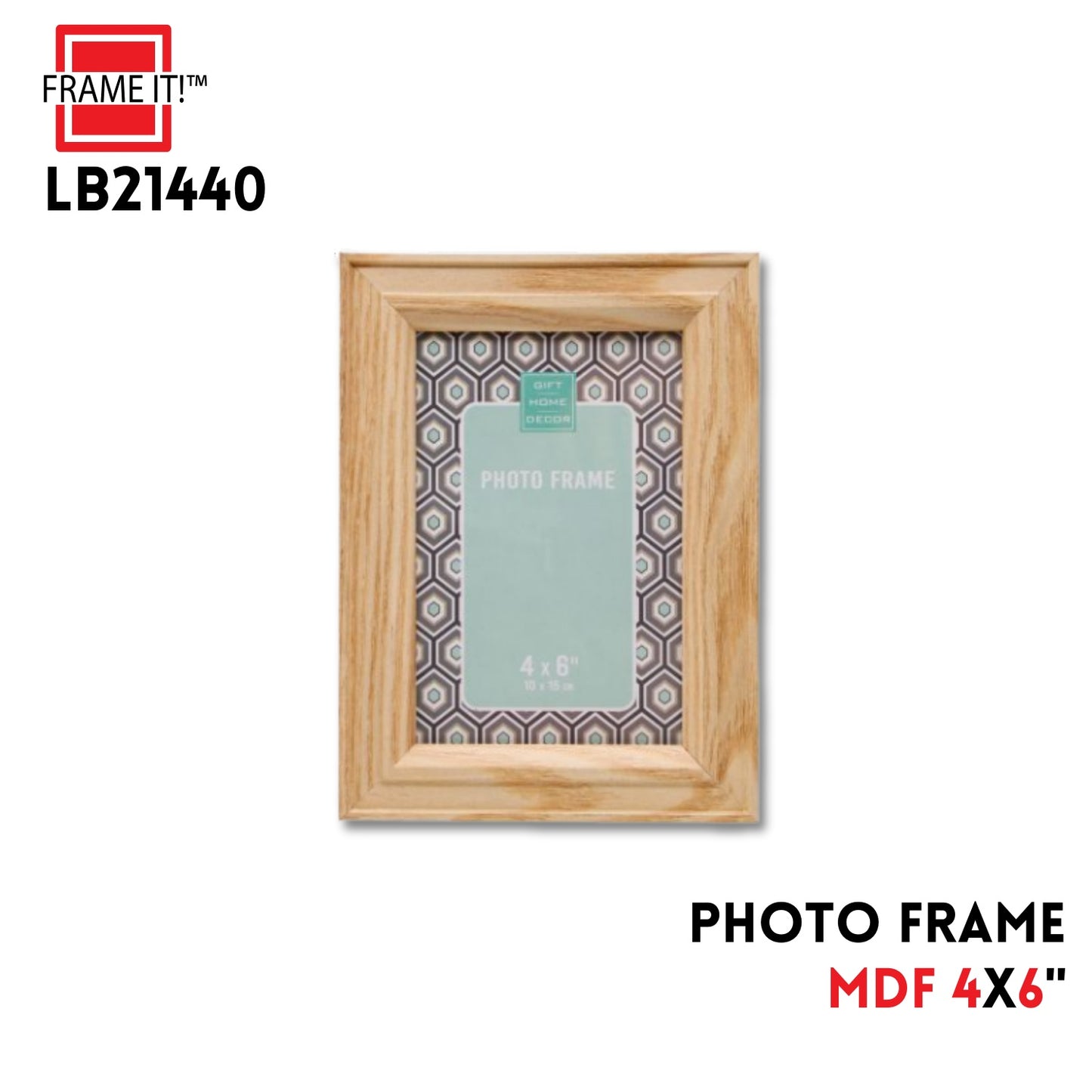 4x6" MDF Photo Frame