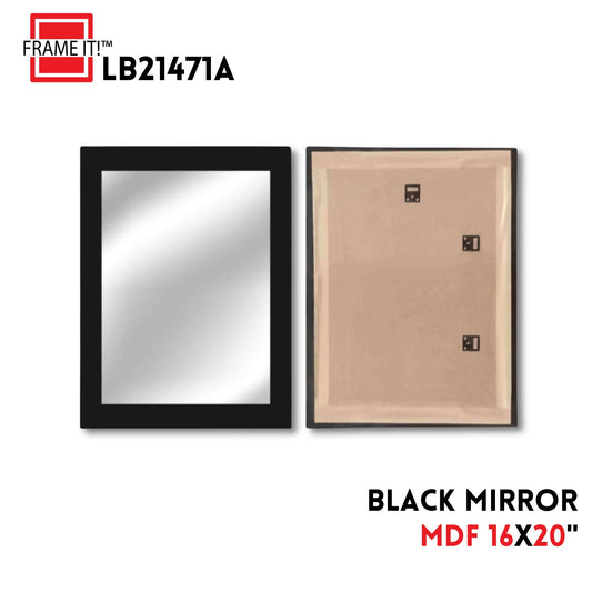 MDF 16X20' MIRROR BLACK