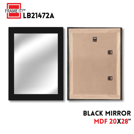 MDF 20X28" MIRROR BLACK