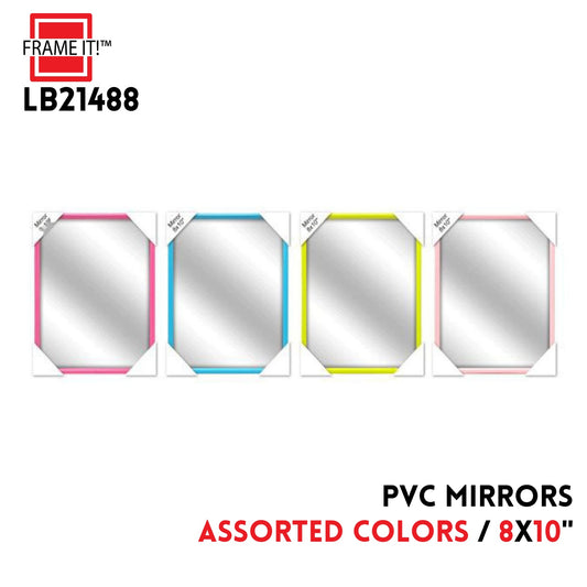 PVC Mirror 8x10" Assorted Colors