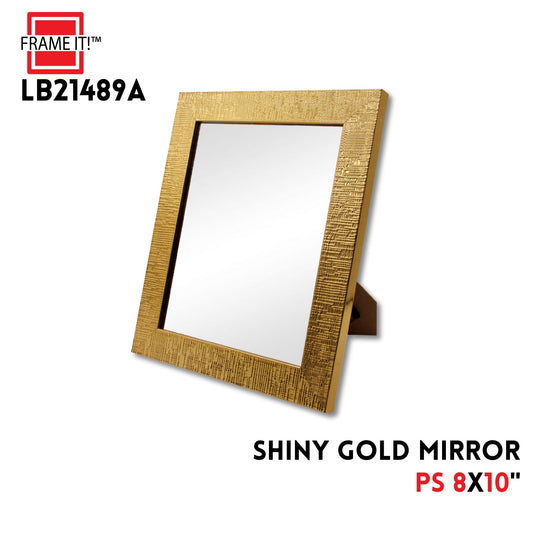 PS Mirror 8X10" Shiny Gold