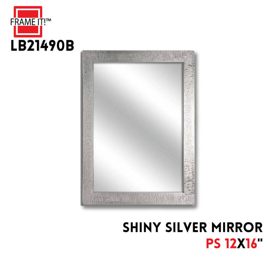 PS Mirror 12X16" Shiny Silver