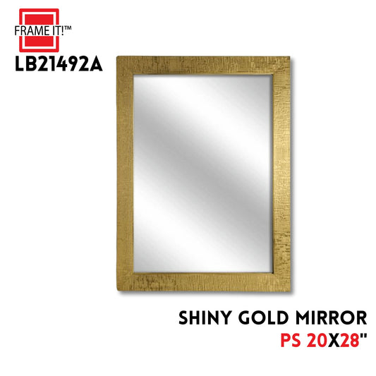 PS MIRROR 20X28" SHINY GOLD