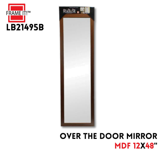 MDF Over-the-door Mirror 12X48"