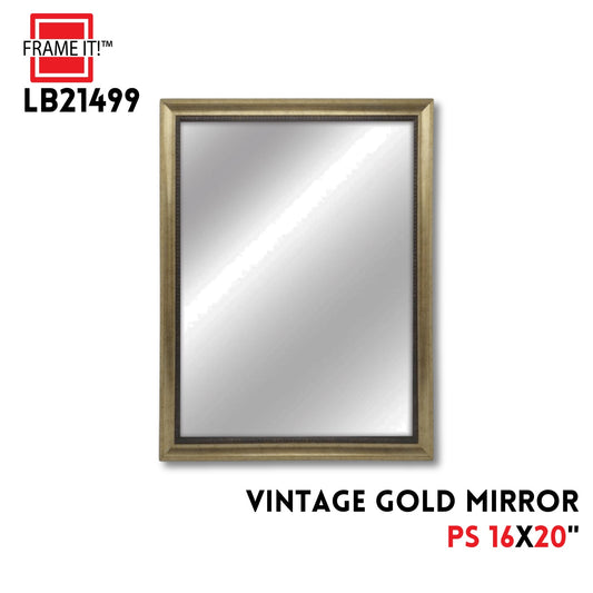 PS MIRROR 16X20" VINTAGE GOLD