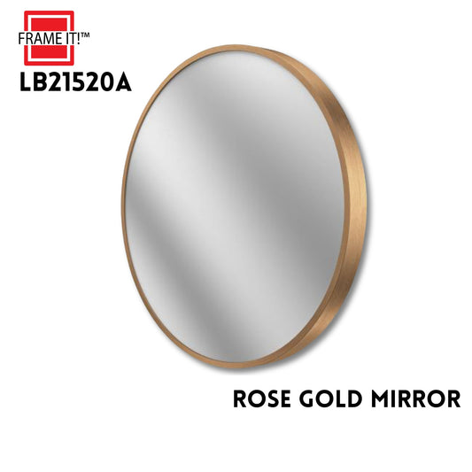 MIRROR 24X24"  ROSE GOLD