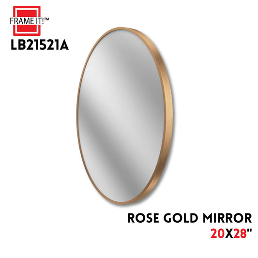 MIRROR 20X28" ROSE GOLD