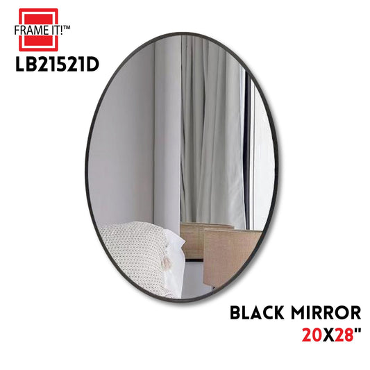 MIRROR 20X28" BLACK