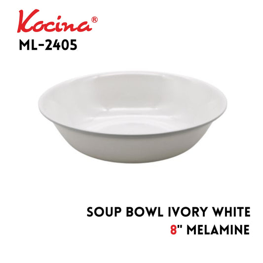 8" Soup Bowl Ivory White
