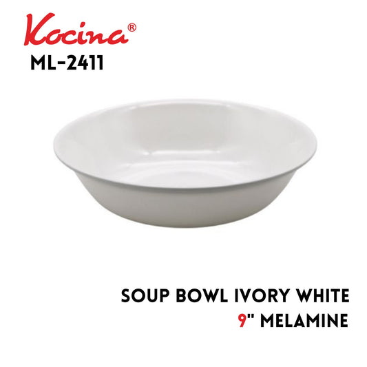 9" Soup Bowl Ivory White