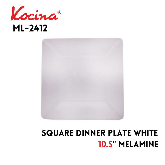 Square Dinner Plate White