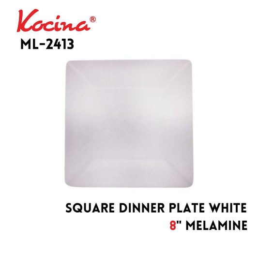 Square Lunch Plate White