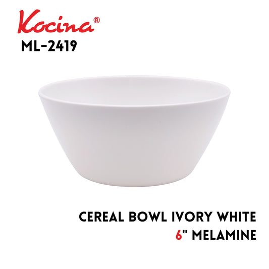 6" Cereal Bowl Ivory White