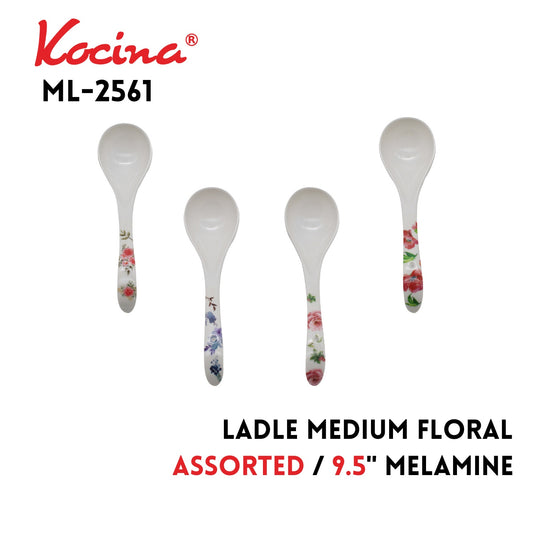 Ladle Medium Floral, 4 Assorted Designs