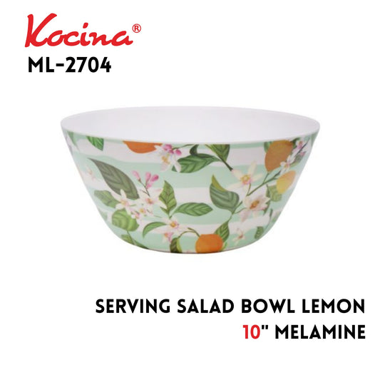 10" Serving Salad Bowl  Lemon