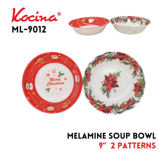 9" Soup Bowl-2Patterns Assorted, Melamine