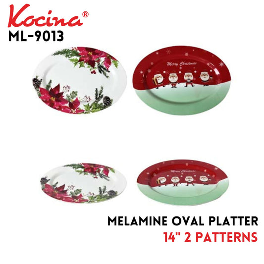 Oval Platter-14??-2 Paterns Assorted ,melamine