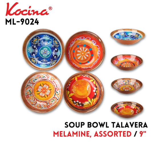 9" Soup Plate Talavera,melamine