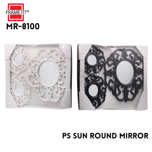 PS Mirror Round 3Pc Sun