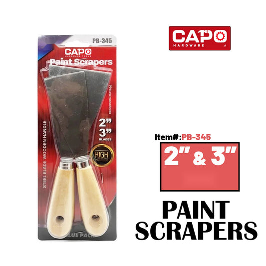2X Paint Scrapers, 2" & 3"