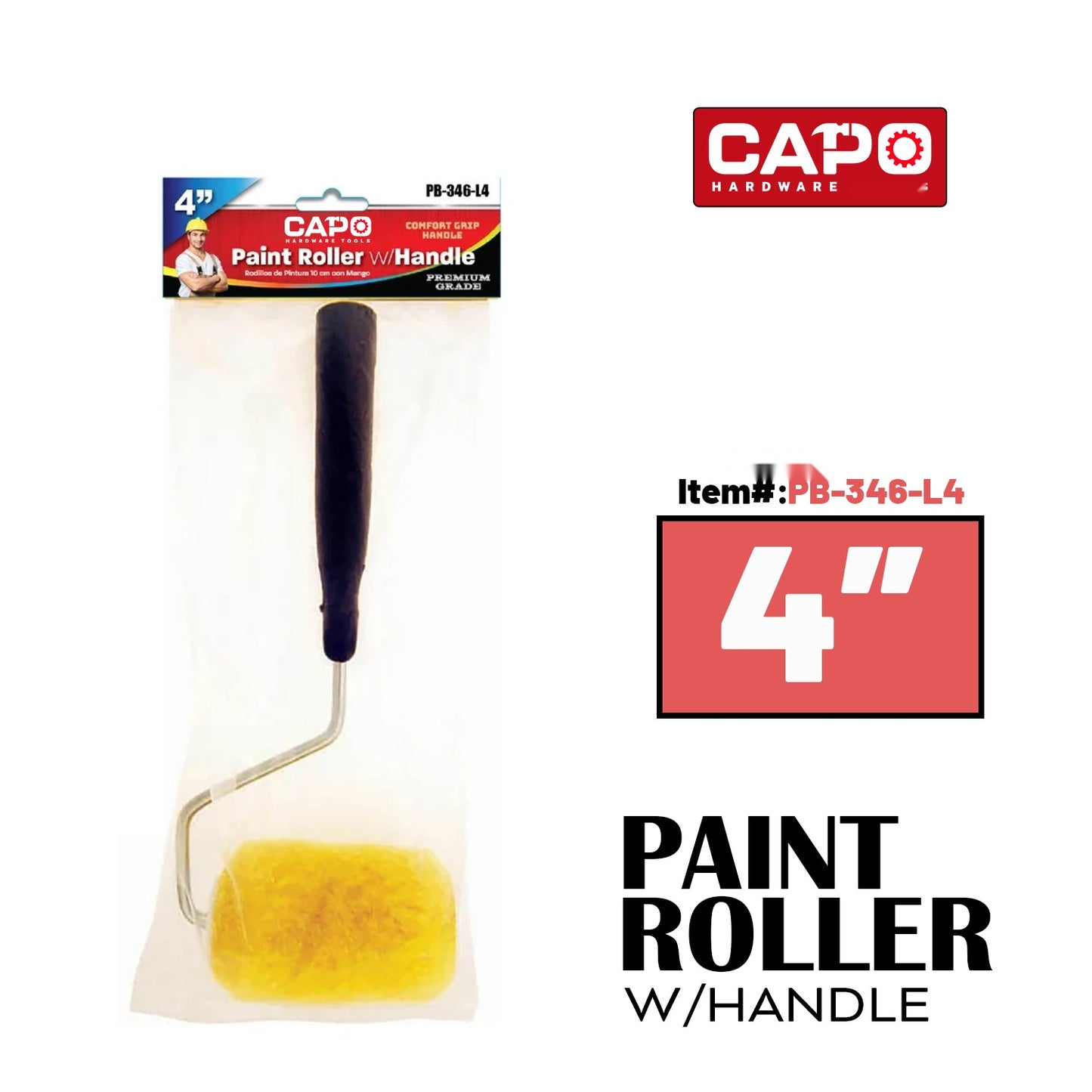 4" Paint Roller W/Cover