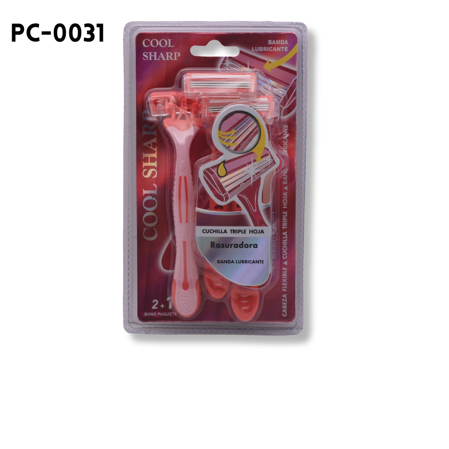 3PCS Lady's Triple Blade Razors 1.6"x5.5"