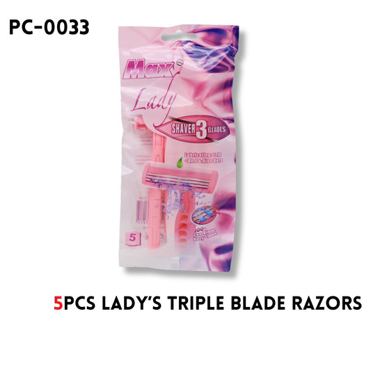 5PCS Triple Blade Razors 1.6"x4.5"