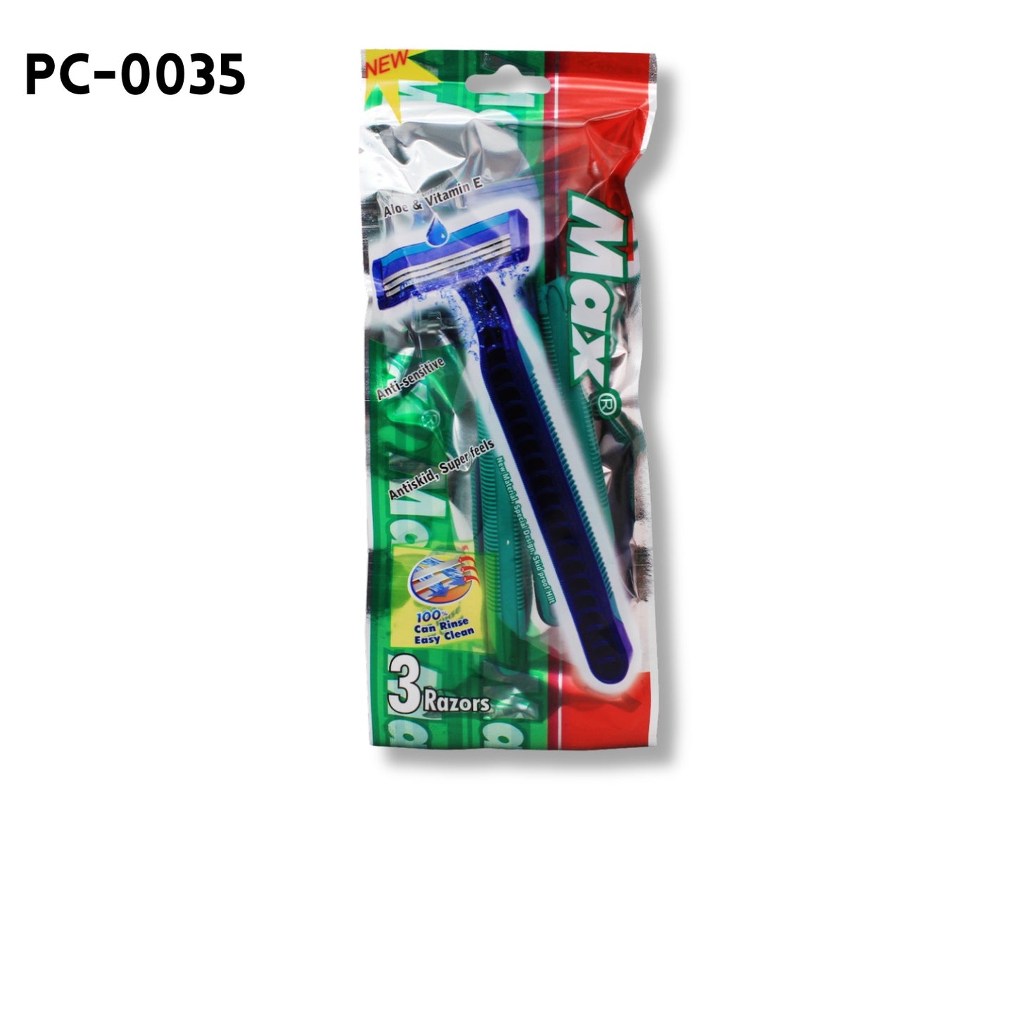 3PCS Triple Blade Razors 1.6"x4.5"