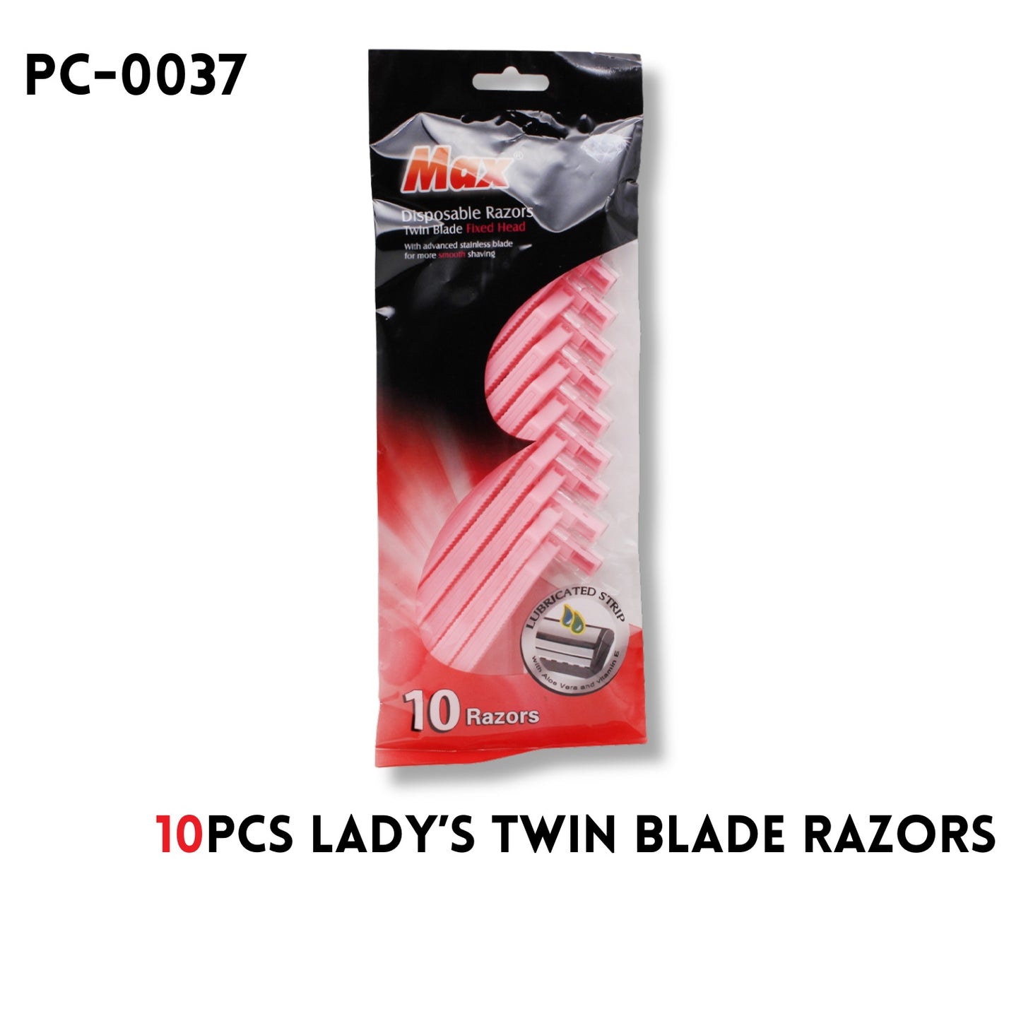10PCS Twin Blade Razors 1.6"x4.1"