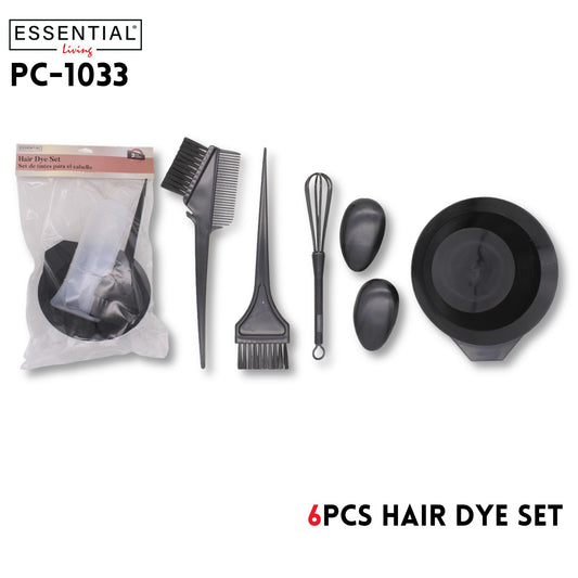 6pcs Hair Dye Set Colorful, poly bag with header packing