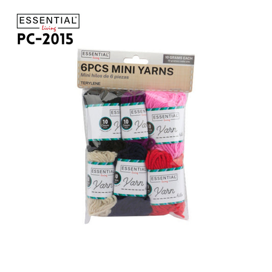 6pc Mini Yarns 10 Grams Each