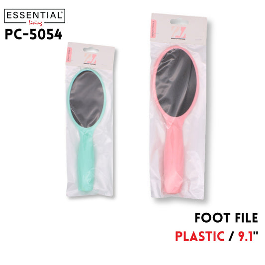 Foot File, 9.1", Plastic+Sandpaper, 3 Clrs Asstd