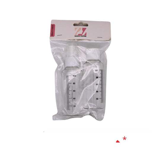 2pcs Plastic Travel Bottle, 2x100ml