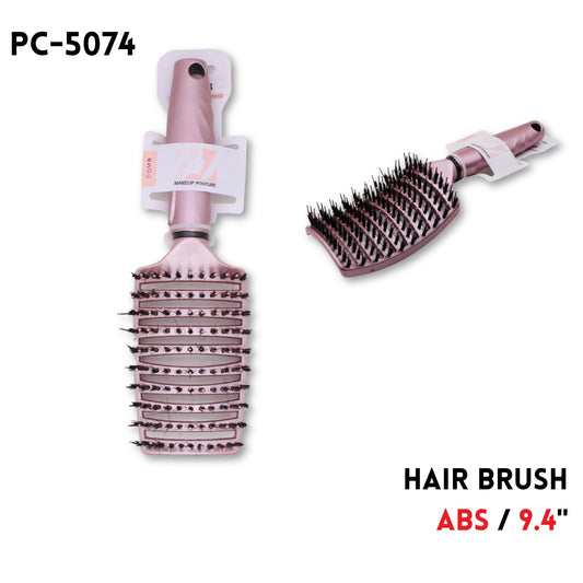 Hair Brush, 9.4", ABS, Pink