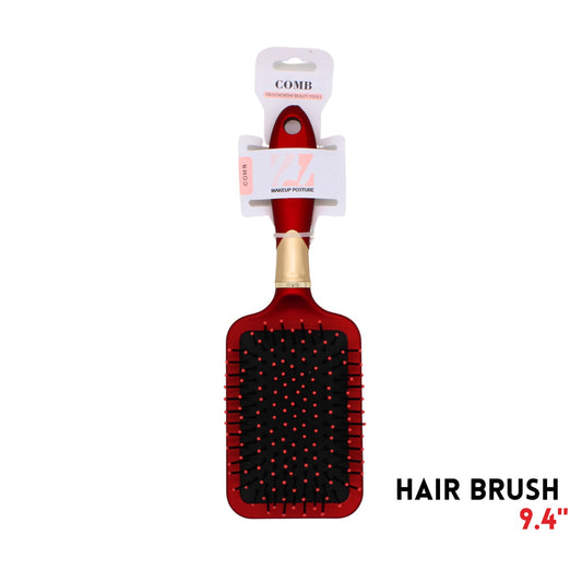Hair Brush, 9.4", ABS, Red