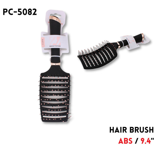 Hair Brush, 9.4", ABS, Black