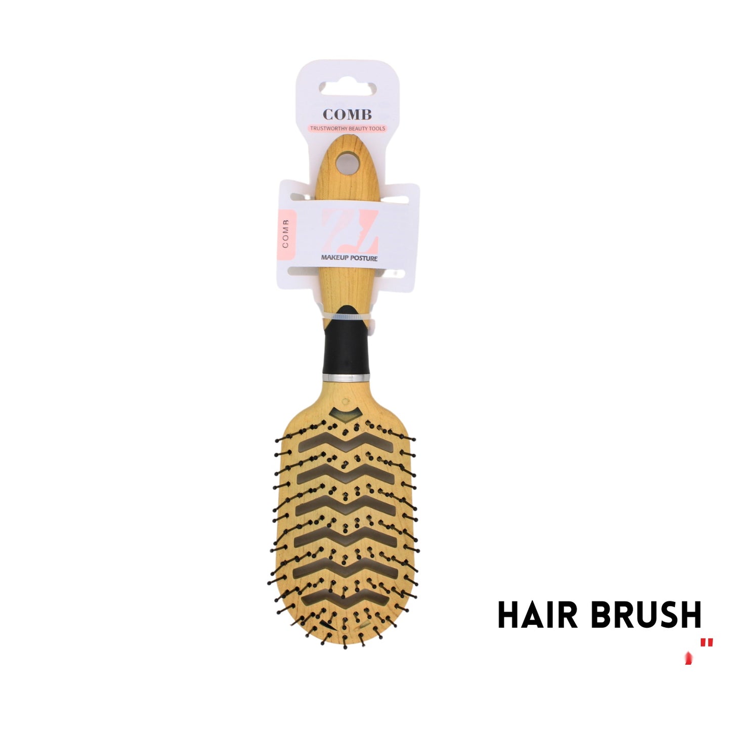 Hair Brush, 9", ABS, Yellow