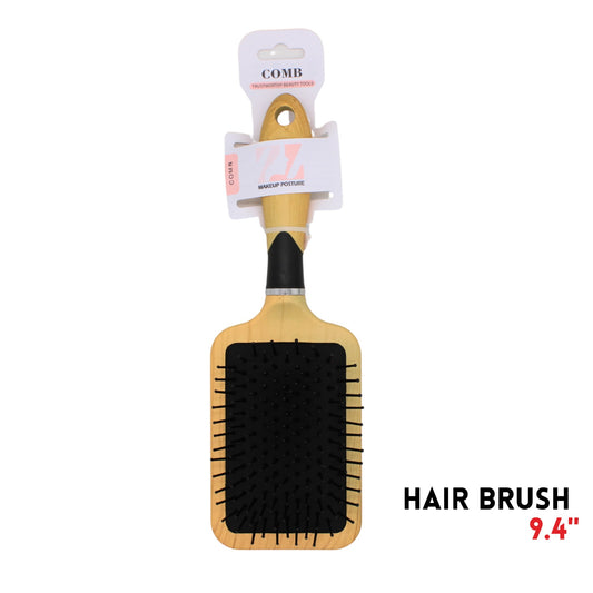Hair Brush, 9.4", ABS, Yellow