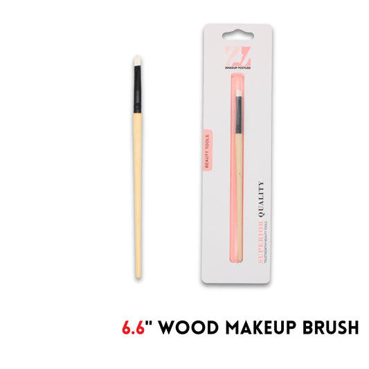 Makeup Brush,wood,6.6"