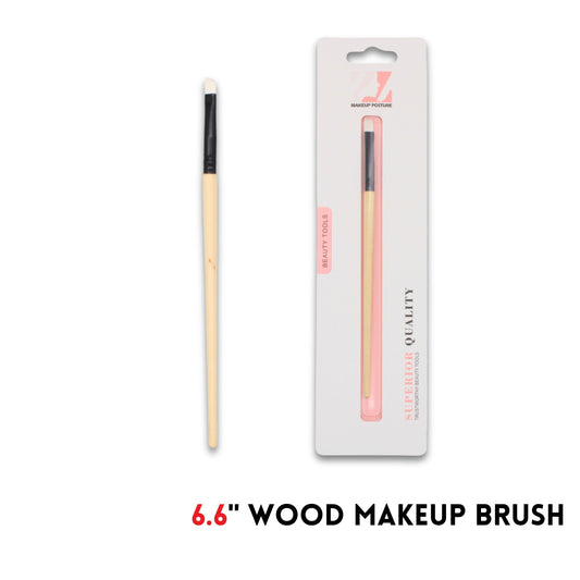 Makeup Brush,wood,6.6"