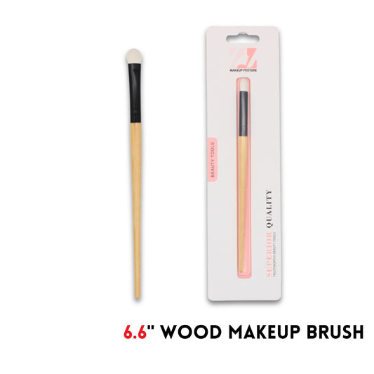 Makeup Brush,wood,6.6"