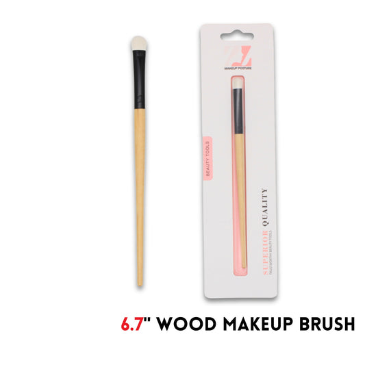 Makeup Brush,wood,6.7"