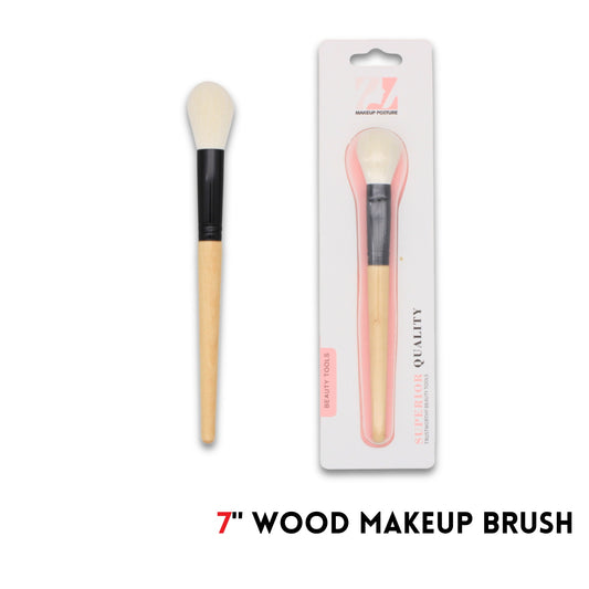 Makeup Brush,wood,7"