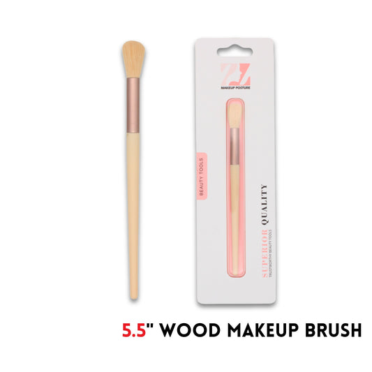 Makeup Brush,wood,5.5"