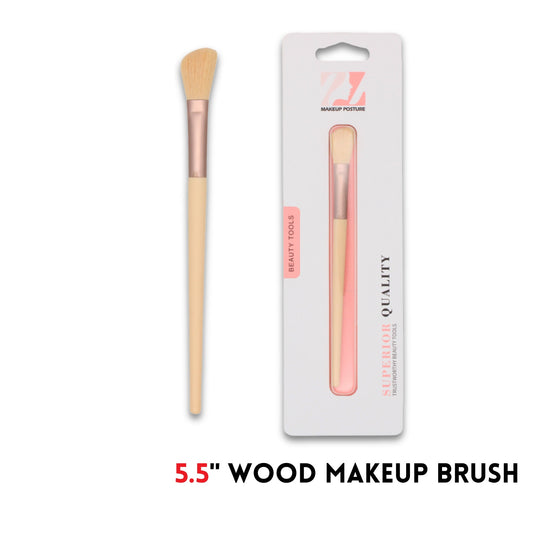 Makeup Brush,wood,5.5"