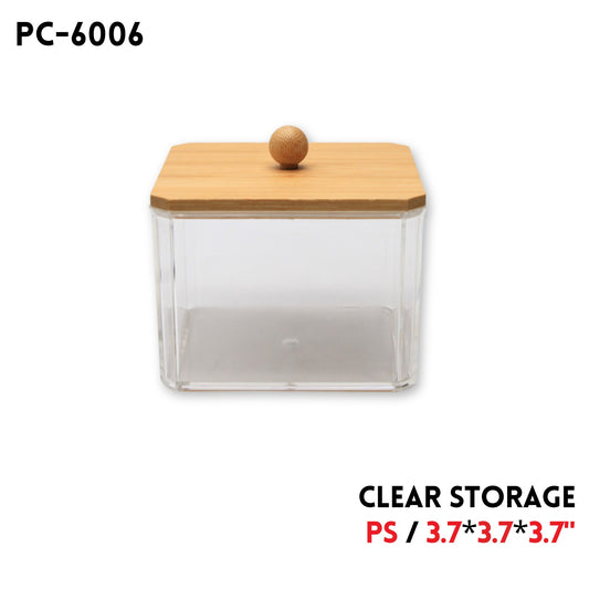 Clear Plastic Storage , PS, 3.7"x3.7"x3.7"
