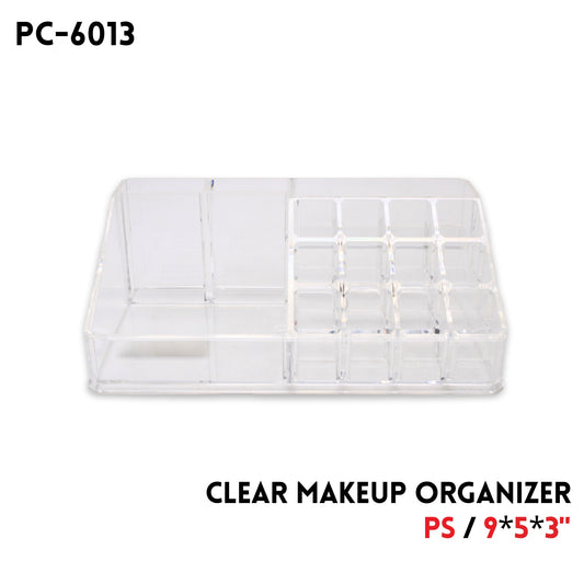 Clear Makeup Organizer, PS, 9"x5"x3"