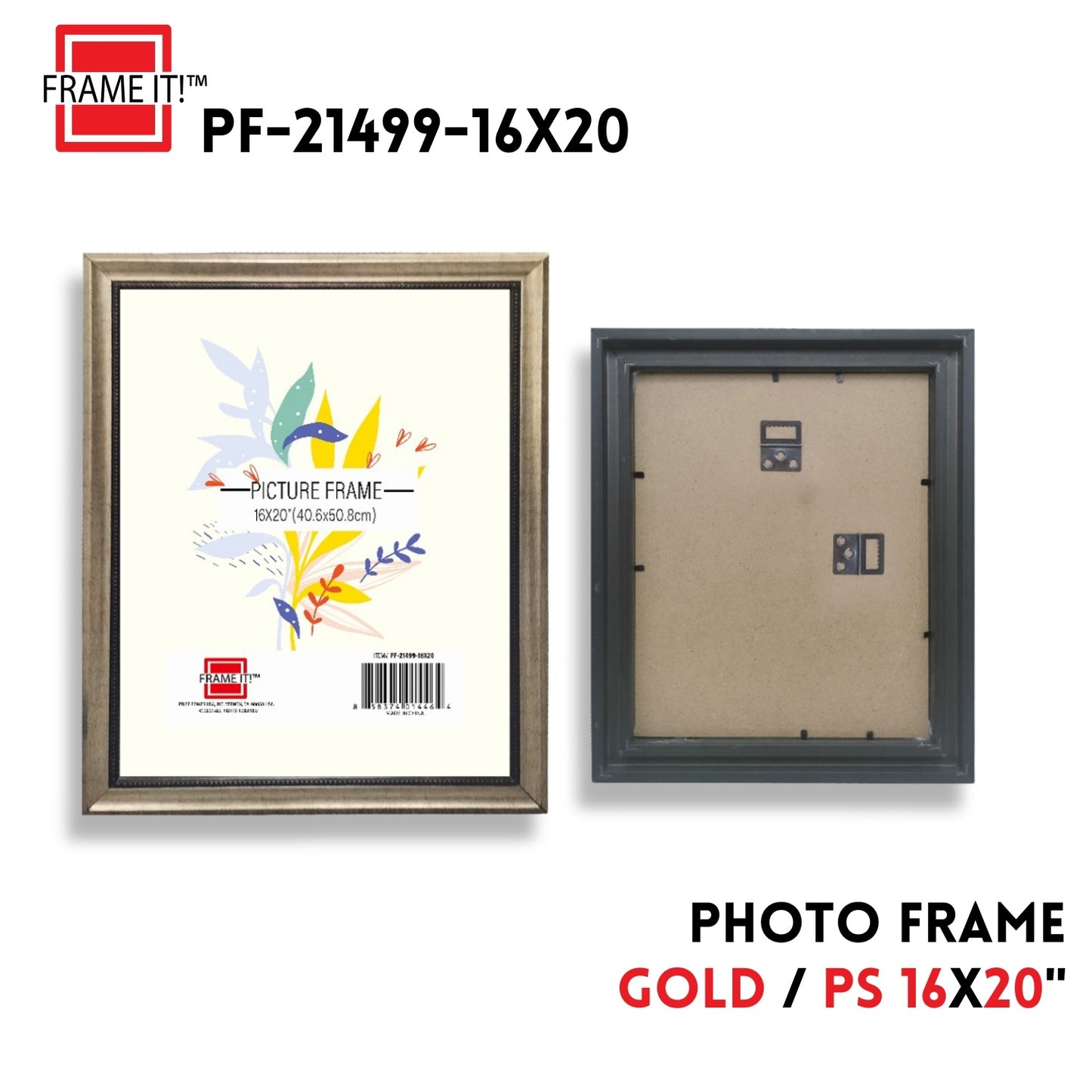 PS Photo Frame 16x20" Gold
